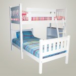 The Madison L Shaped Bunk Bed With Bookshelf And Ladder Kids Cove