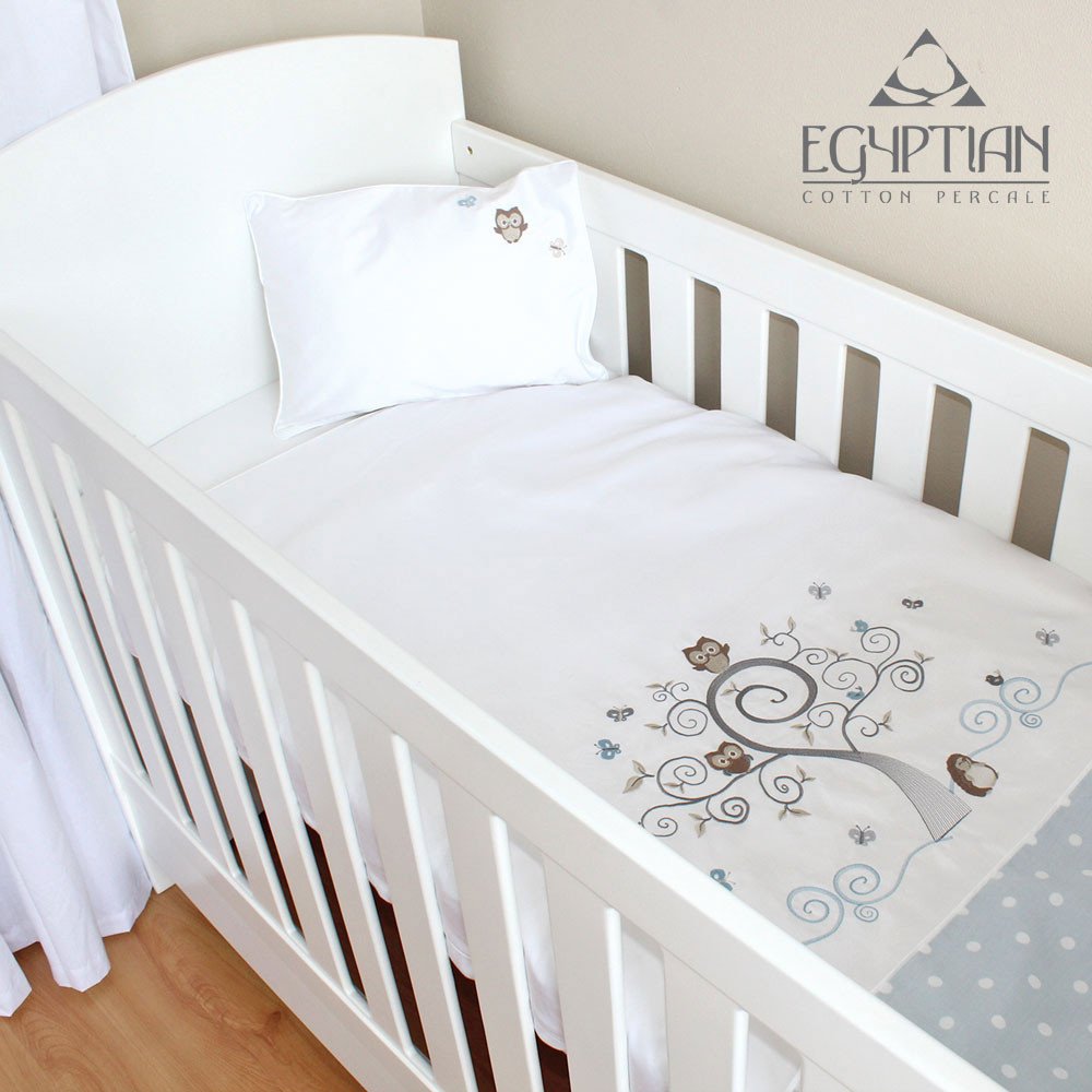 Grey cot best sale quilt cover