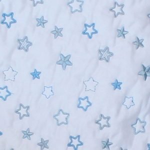 Blue Stars quilted cotton playmat