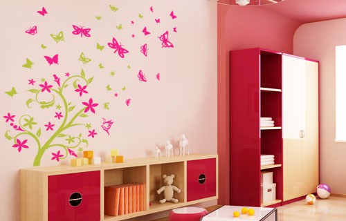 Butterfly Tree Giant vinyl wall stickers - Kids Cove