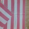 Extra Large Pink / White Stripe Rug