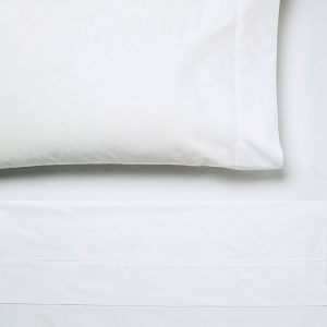 100% cotton 250 thread count percale fitted sheet