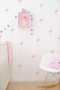 Pink Flamingo Vinyl Wall Stickers - Kids Cove