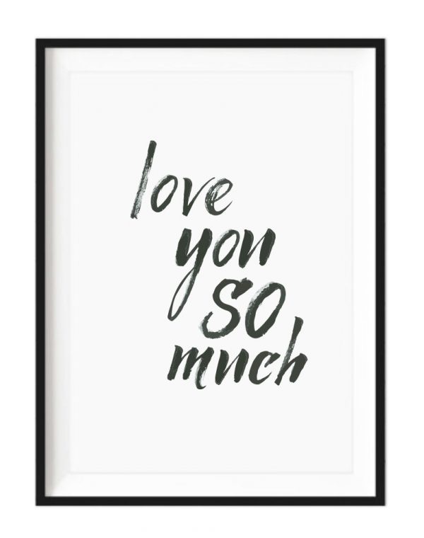 We Love You So Much a4 white framed print - Kids Cove