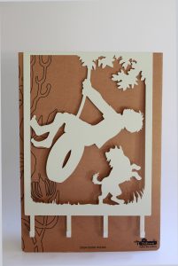 Boy on Swing Door hook