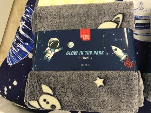Galaxy Glow in the Dark Fleece Throw - Kids Cove