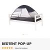 Black mosquito net bed tent - Kids Cove
