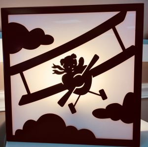 Red Flying Teddy Lightbox - Kids Cove