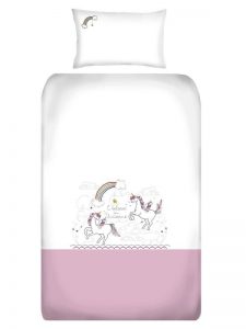 Unicorn Cot Duvet Cover Set - Kids Cove