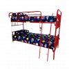 Sophie Metal Bunk Bed Red Single (side 1) - Kids Cove