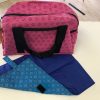 Pink Shweshwe Nappy Weekender Bag (back-mat) - Kids Cove