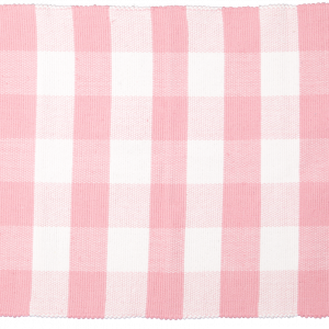Pink White Cheque Rug - Kids Cove