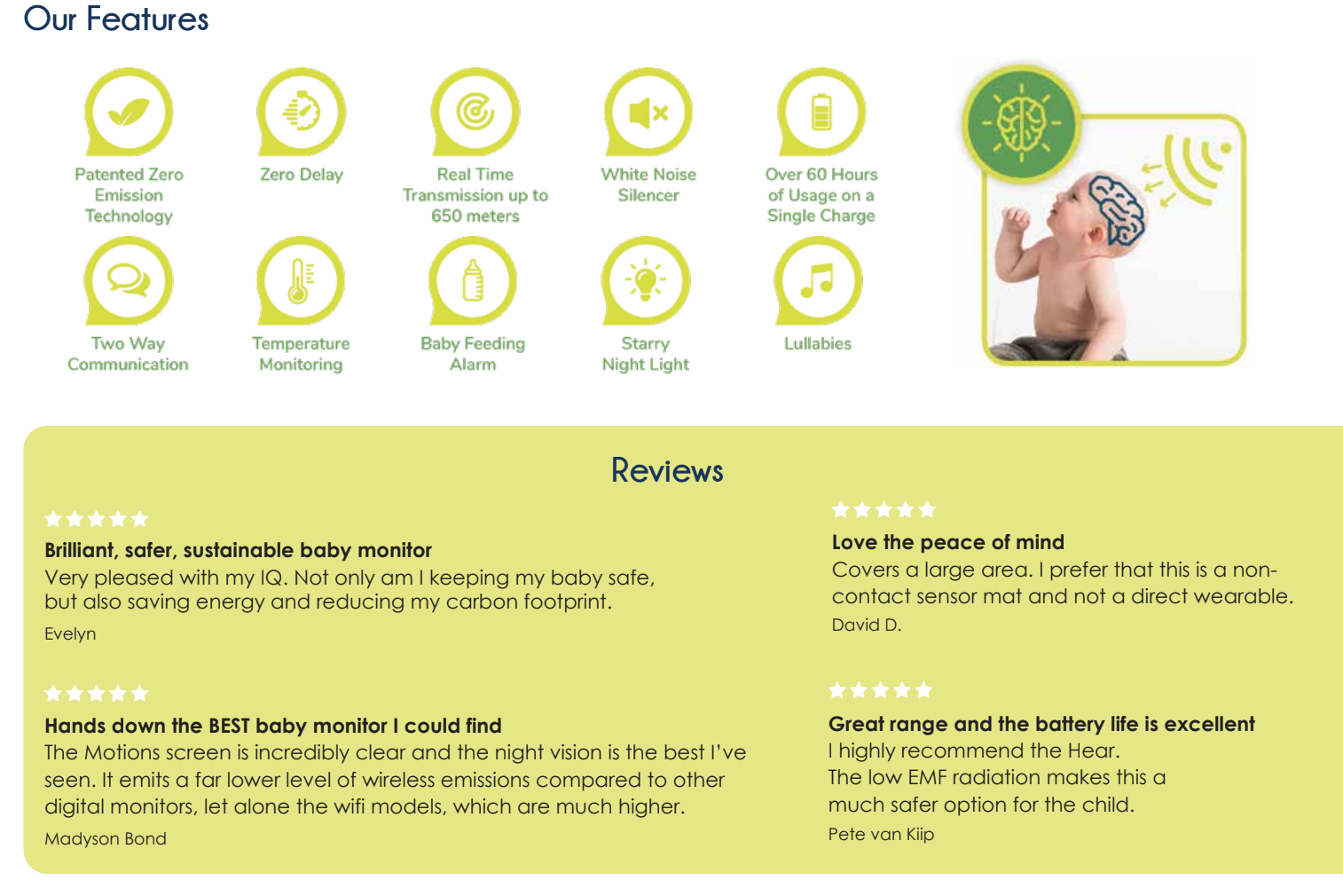 Kids Cove Bebcare audio monitor benefits